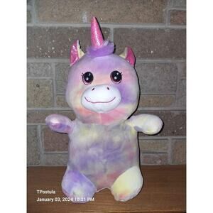Plush Unicorn Personalized Pastel Tie Dye Soft & Cuddly 14" Tall